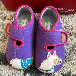 See Kai Run Cruz Purple Llama Slippers